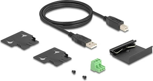 USB Hub DeLOCK 60686, USB 2.0, 4x USB-A, USB-B, 480 Mbit/s, 1.8 m, metal, i zi