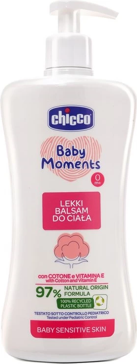 Losion trupi Chicco Baby Moments Light Body Lotion 0m+, 500ml