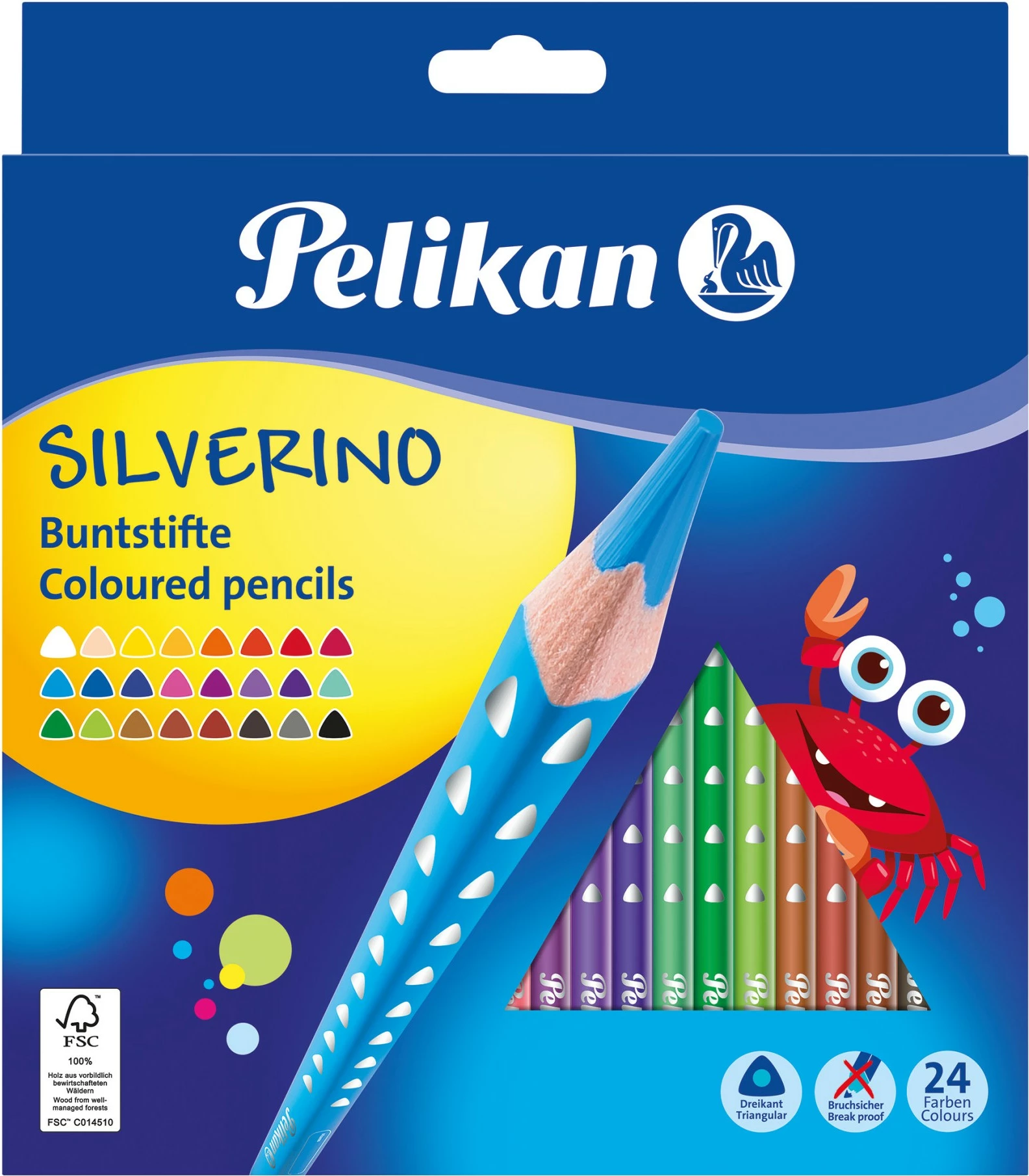 Lapsa ngjyrues Pelikan Silverino BD24LN 24 copë