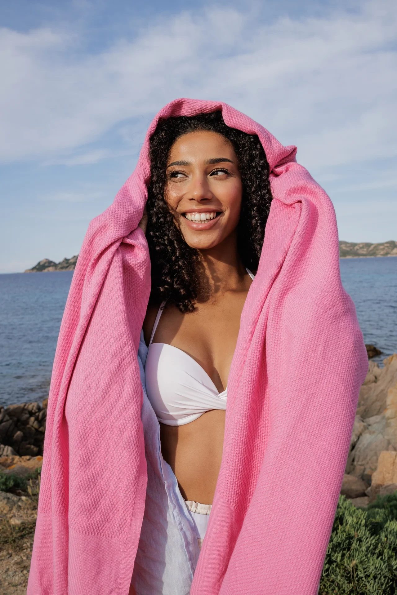 Noelle Turkish Towel Pink - Peshqir