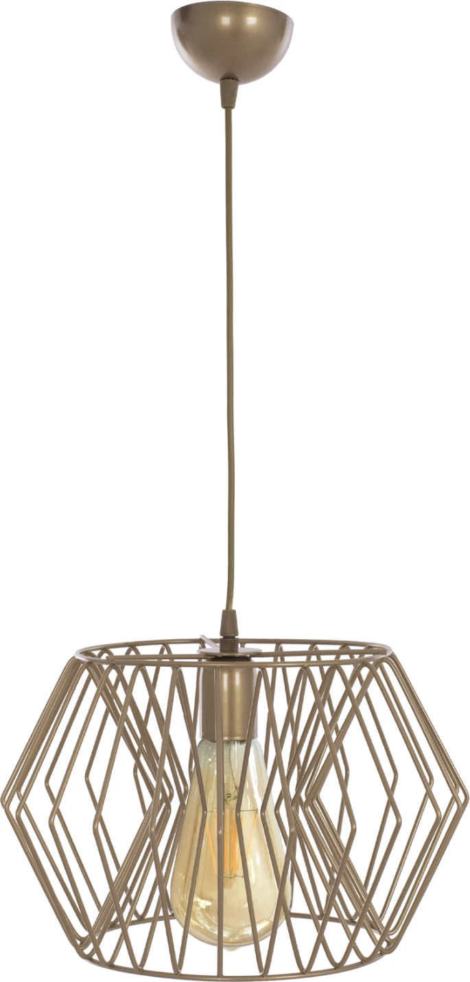 Llambë varëse moderne metalike, ngjyrë ari mat, Φ35x68Hcm, FH7691.01