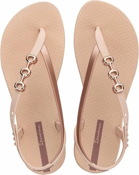 Sandale flip-flop për femra Ipanema, bezhë