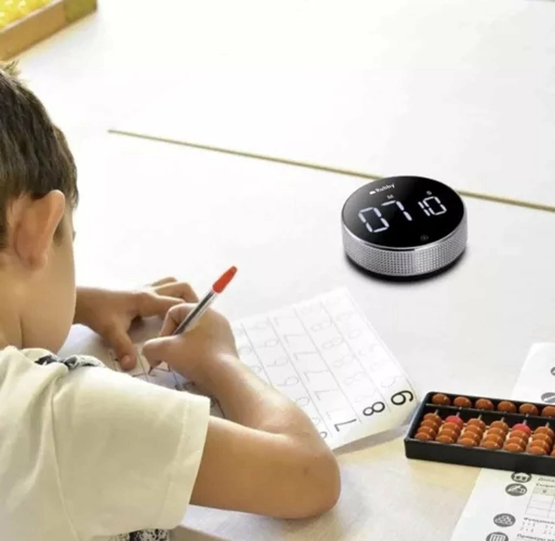 Timer digjital Tadar 5900779944022, magnetik, LCD, 0–99 min 55 sek, 3xAAA, e argjendtë