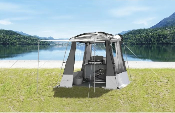 Tendë kuzhine BRUNNER Dinery 240×240×230 cm, gri/zezë