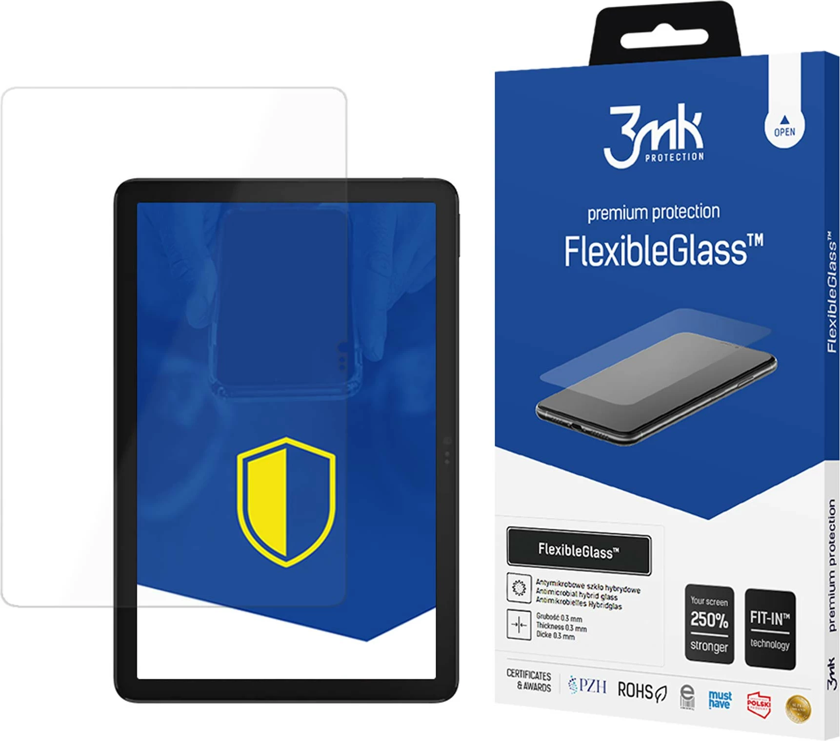Xham hibrid mbrojtës ekrani 3mk FlexibleGlass për TCL NXTPAPER 11 Plus, 7H, antibakterial