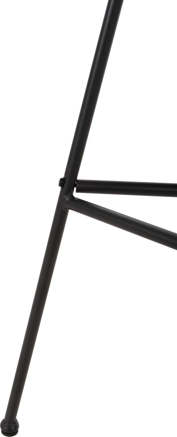 Karrige për bar me vend të lartë ALLEGRA FH5708.11 metalike & jastëk në ngjyrë të zezë-bezhë, 48x49x99,5H cm