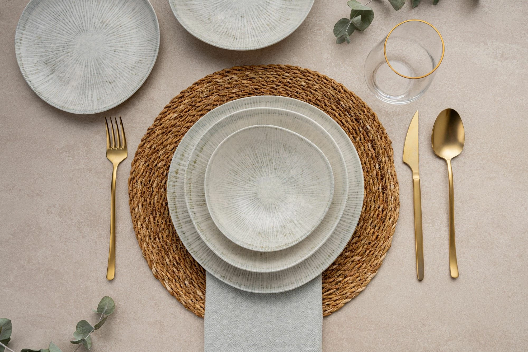 Set enësh për drekë (24 copë), Hermia, GBSRD24Y4R1401