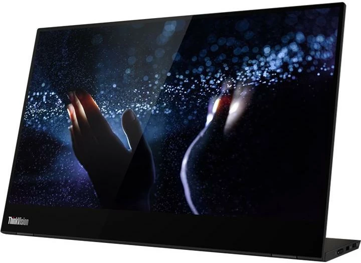 Monitor portativ Lenovo ThinkVision M14t (62A3UAT1WL) 14" TFT/LCD me prekje, i zi; i kaltër