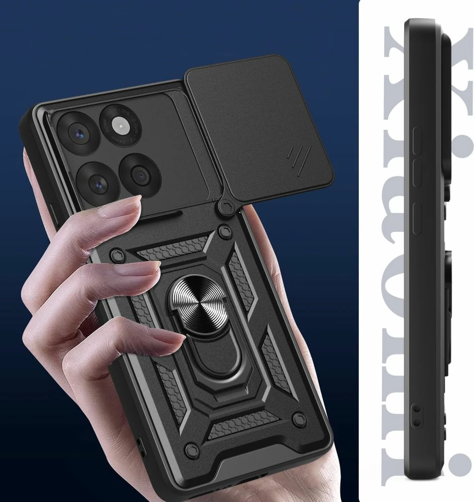 Mbështjellës Tech-Protect CamShield Pro për Motorola Edge 60 Fusion, i zi