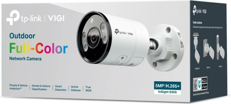 Kamerë rrjeti, TP-Link, InSight S355, 5MP 4mm, e bardhë