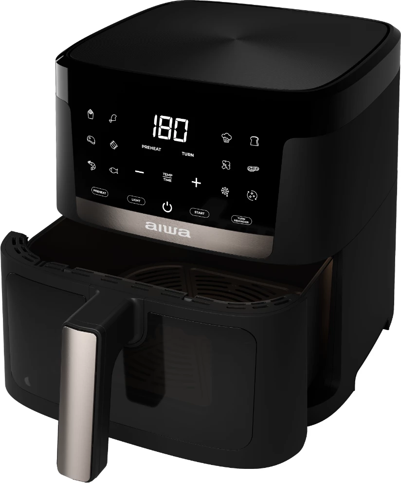 Fritore me ajër të nxehtë AIWA CHUKUMA AFR-7000 7L 1800W, e zezë/inoks