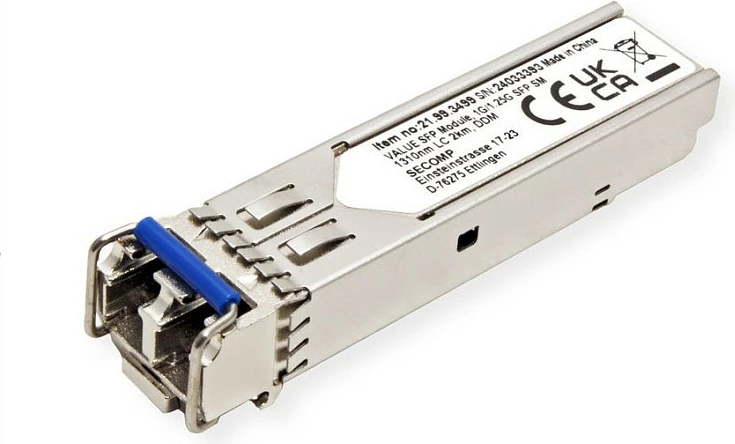 Modul SFP VALUE 21.99.3499, 1.25 Gbit/s, 1310 nm, 2 km, LC, argjendtë