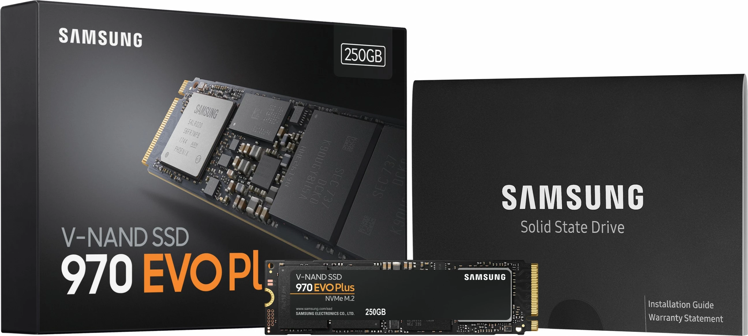 SSD Samsung 970 EVO Plus, 250 GB, M.2, 3500 MB/s