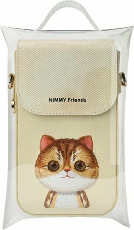 Çantë telefoni Nimmy Big Eyed Pet 2.0 Cat, e gjelbër