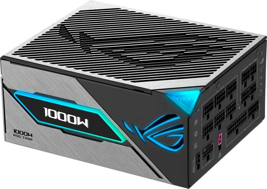 Furnizues rryme (PSU) ASUS ROG Thor Platinum III 1000W, 80 Plus Platinum, fully modular, ATX 3.1, PCIe 5.1/12VHPWR, OLED, gri