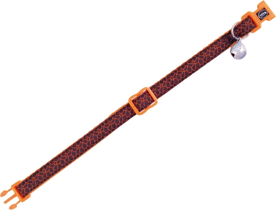 Kollare për mace Nobby, portokalli/zezë,10mm x 30 cm