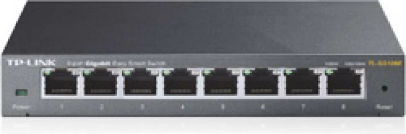 Switch TP-Link TL-SG108E 8 porta Gigabit desktop kasë metalike