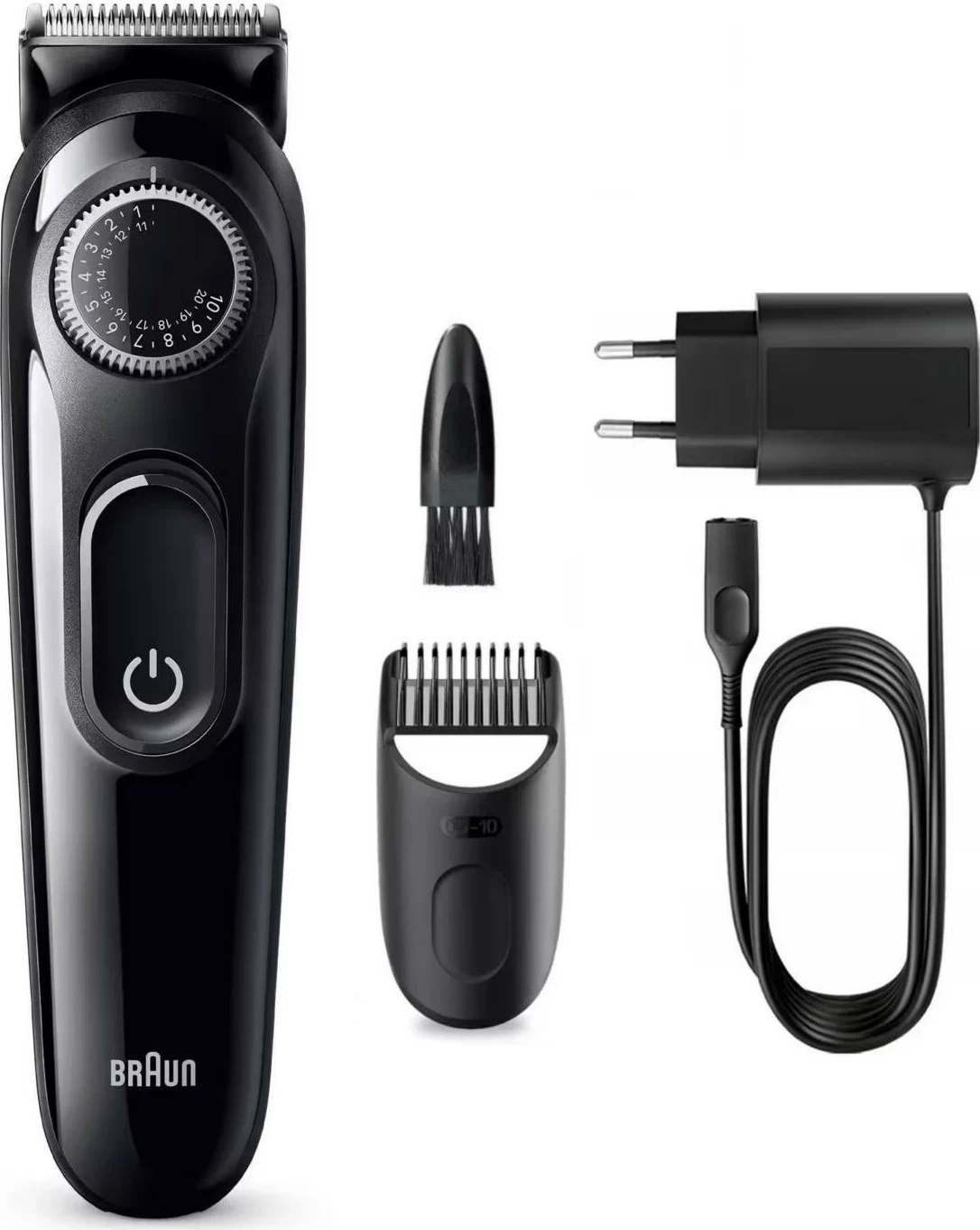 Makinë rroje Braun Series 3 BT3400, trimmer për mjekër, 20 nivele, 50 min punë, i zi