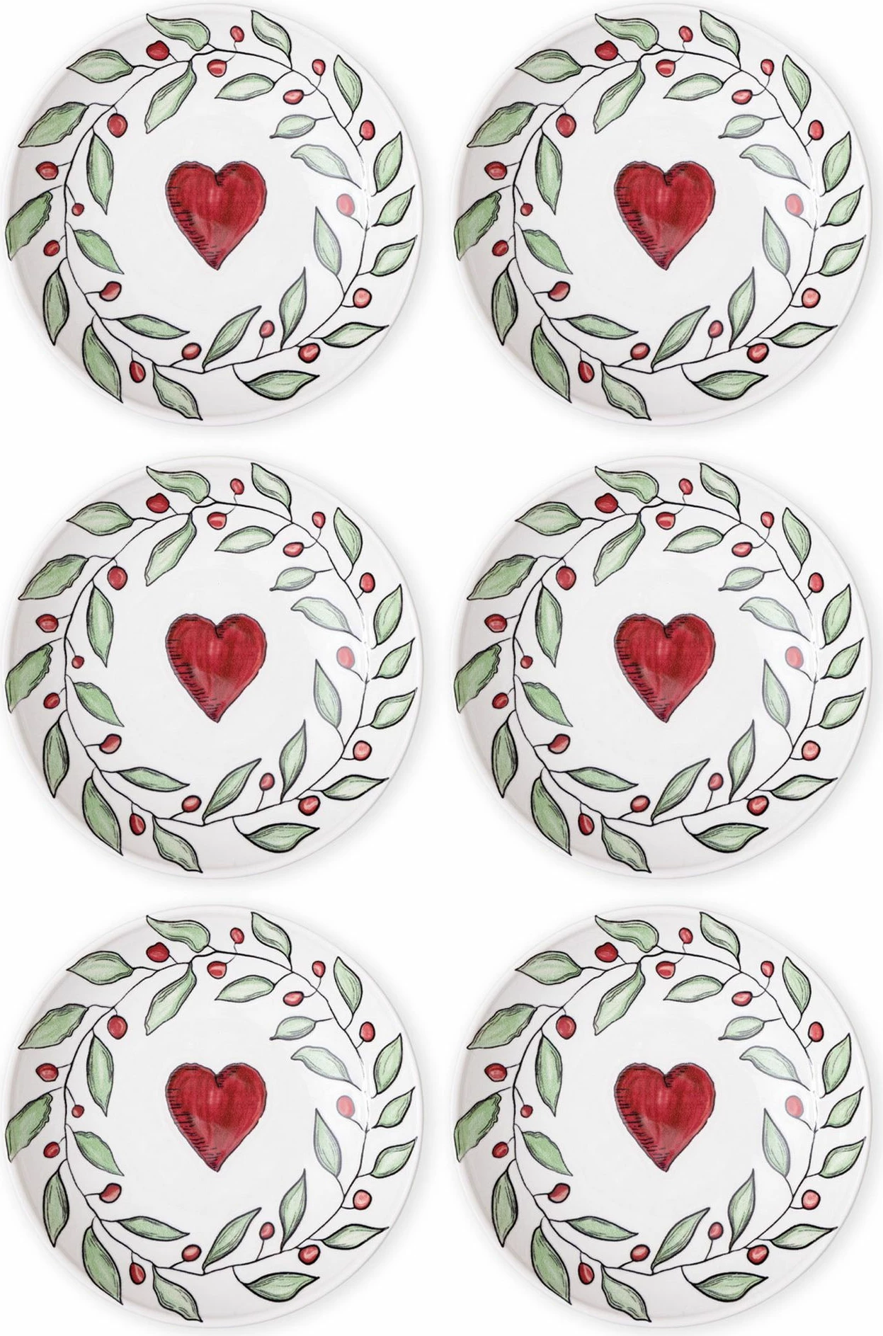 Set pjatash ëmbëlsirash (6 copë), Hermia Concept, LUV0002