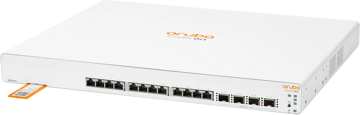 Switch HPE Aruba Instant On 1960, 12x 10GBase-T RJ-45 + 4x SFP+ 10GbE, 1U