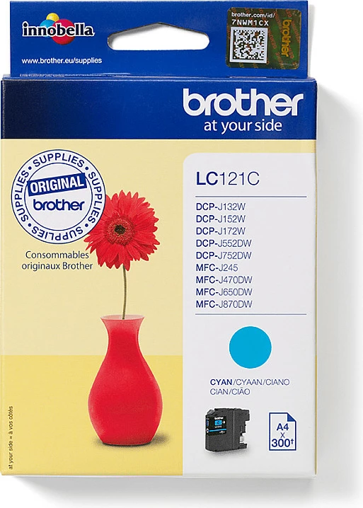 Toner Brother LC121C, Cyan, 300 faqe