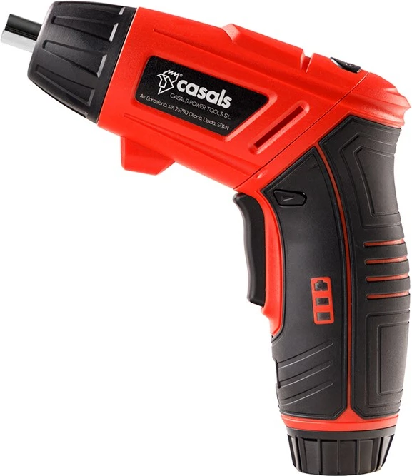 Kaçavidë elektrike Casals CCS3621B, 3.6V, me valixhe dhe LED, e verdhë