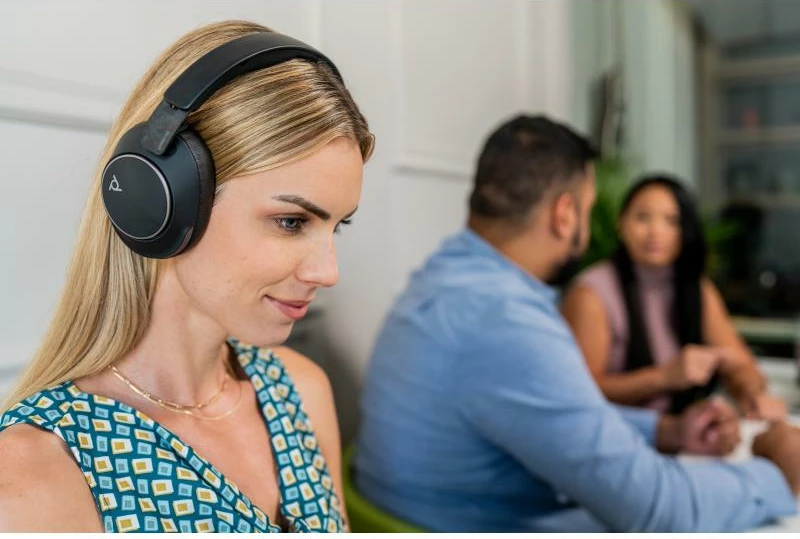 Kufje HP Poly Voyager Surround 80 UC (8G7T9AA), Bluetooth, ANC adaptiv, rreze 30 m, të zeza