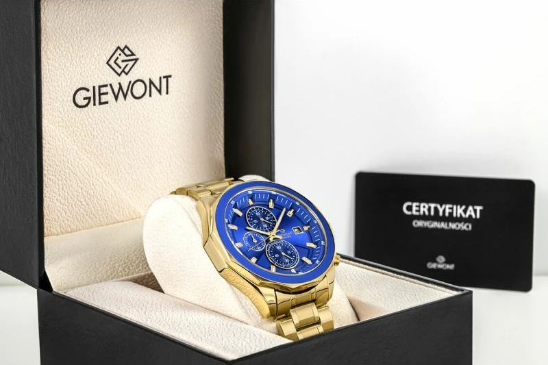 Orë dore për meshkuj Giewont, gold blue