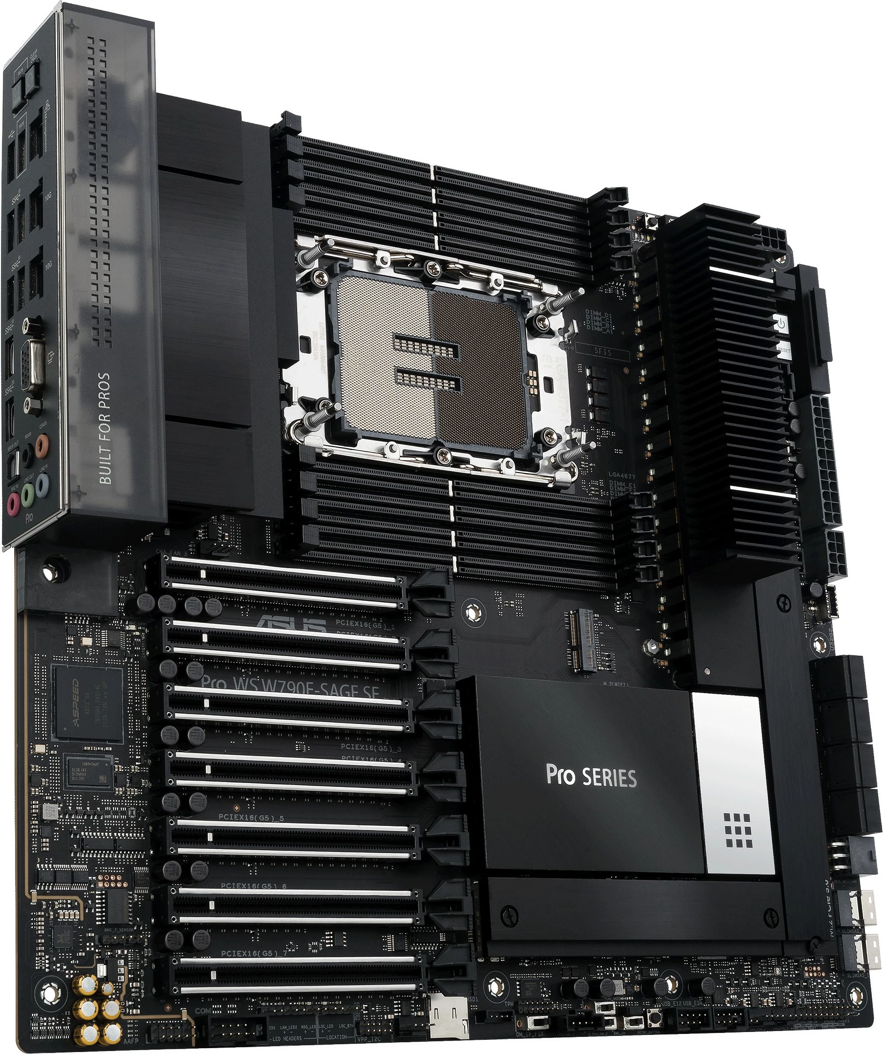 Pllakë amë ASUS PRO WS W790E-SAGE SE, Intel Xeon W, DDR5-SDRAM, Socket E