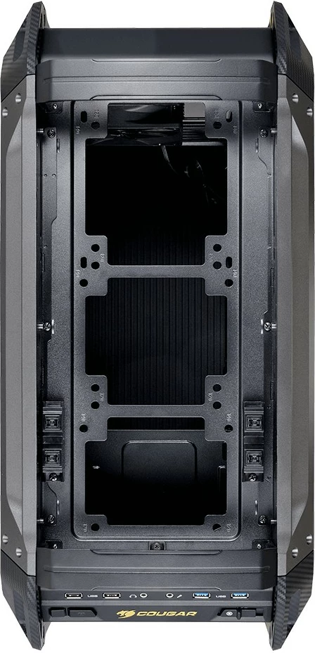 Kasë Cougar Panzer Max midi tower, e zezë