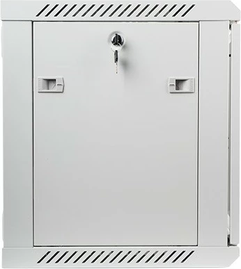 Kasë muri Lanberg WF01-6409-10S, 19", 9U, 600x450mm, xham, gri