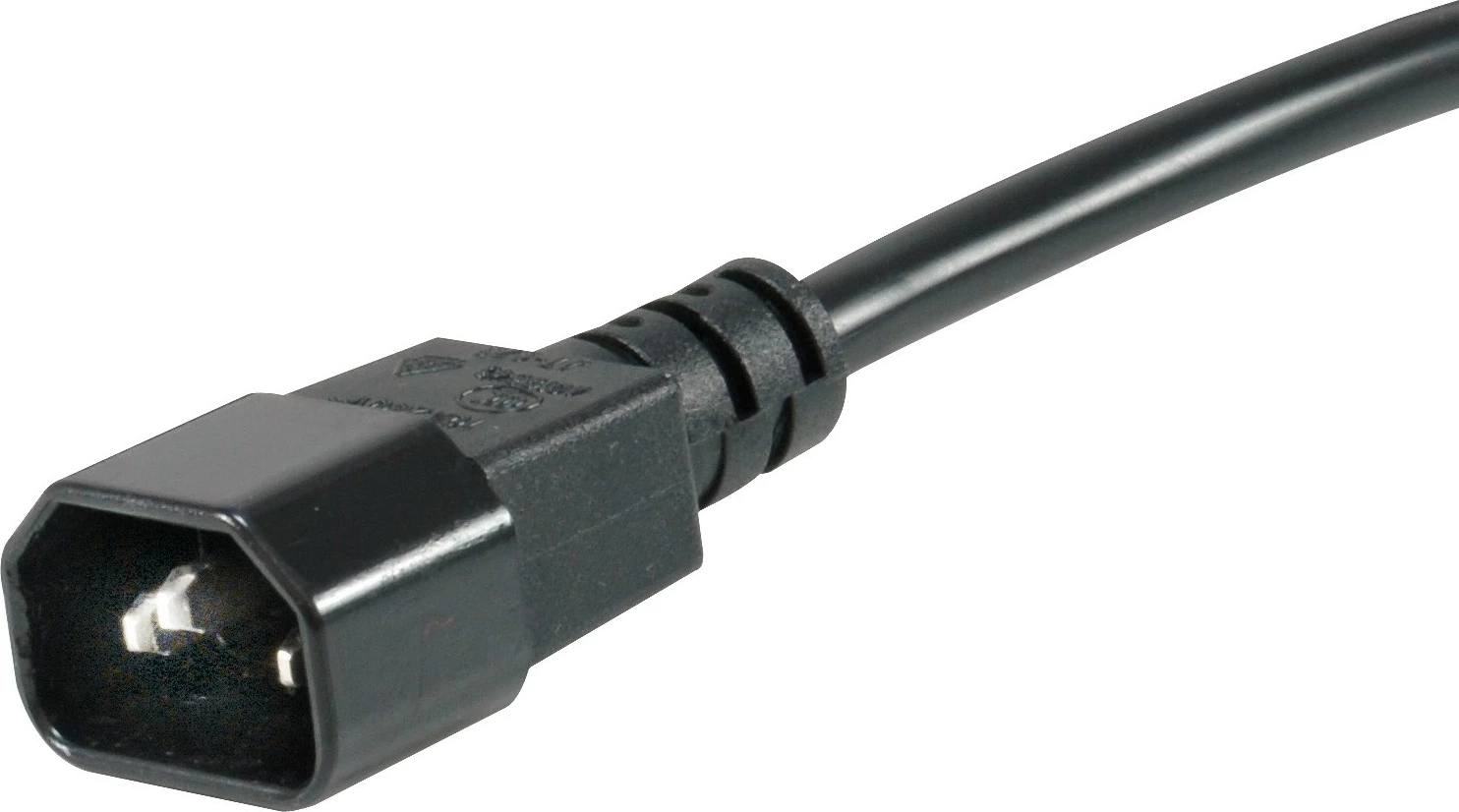 PDU Equip 8-portë, C14, 1U, plastikë, zi