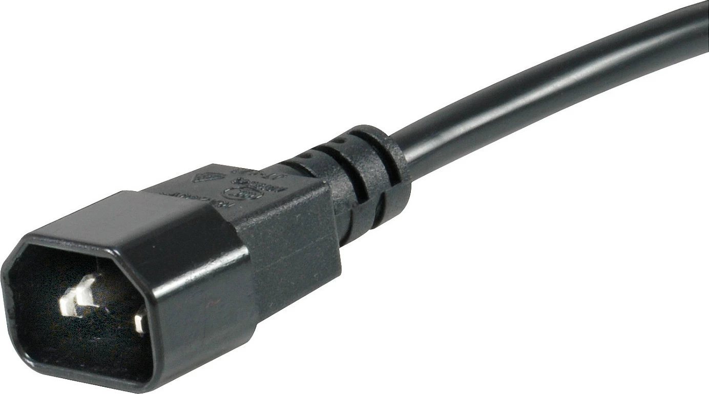 PDU Equip 8-portë, C14, 1U, plastikë, zi