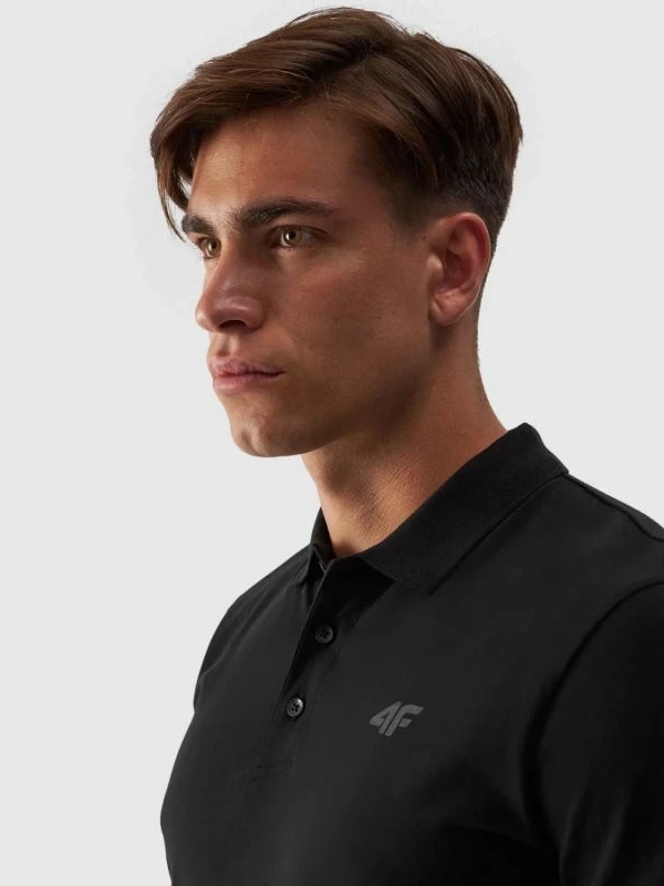 Maicë polo për meshkuj 4F, e zezë