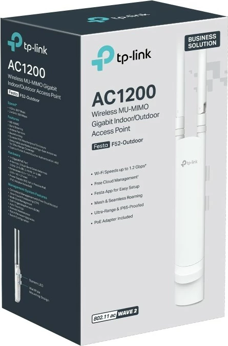 Access point TP-Link Festa F52-Outdoor AC1200 i bardhë