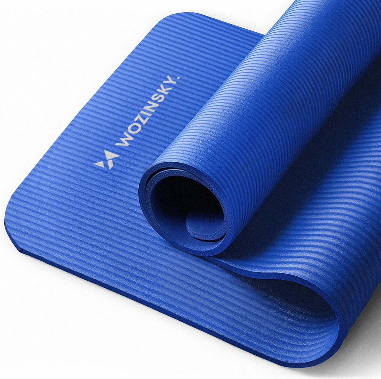 Tapet ushtrimesh/joga Wozinsky WNSP-BLUE 181x63x0.9 cm NBR, me rrip dhe çantë, blu