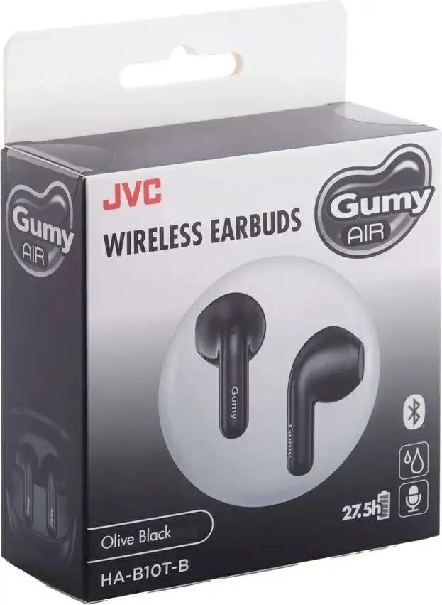 Kufje wireless JVC Gumy Air HA-B10T, Olive Black