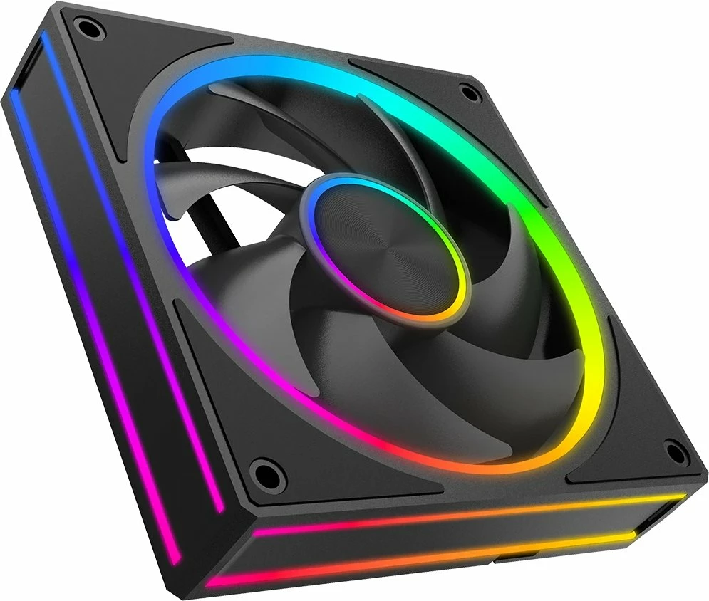 Ventilator kasë Modecom Volcano Loop 120 ARGB 120mm PWM 4-pin, i zi, 1 copë