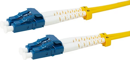 Kabllo fiber optike LogiLink OS2 LC-LC, 50m, 9/125µ, duplex, e verdhë
