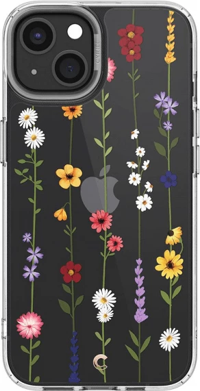 Mbështjellës ONASI Clear Case Garden për iPhone 15 Plus, 1.8mm, silikon, transparent