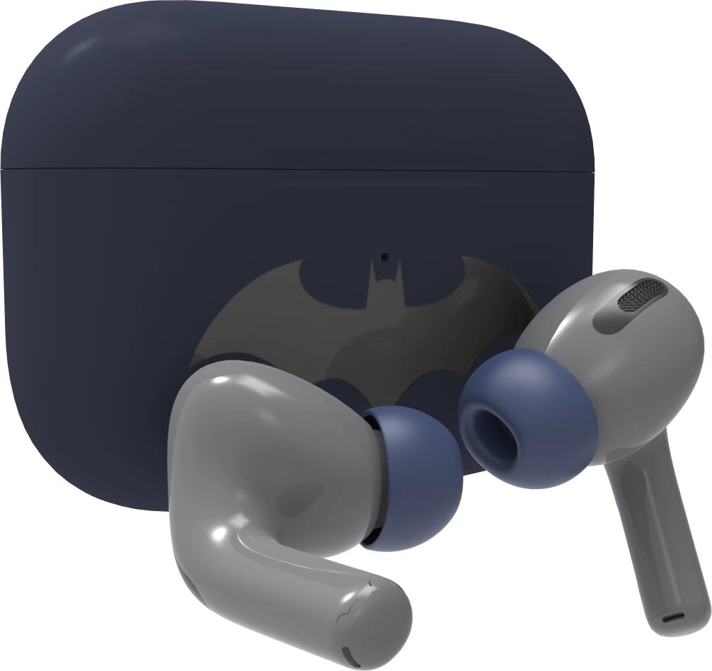 Kufje Moye Batman True Wireless, Bluetooth 5.4, USB-C, blu e errët, me kuti karikimi