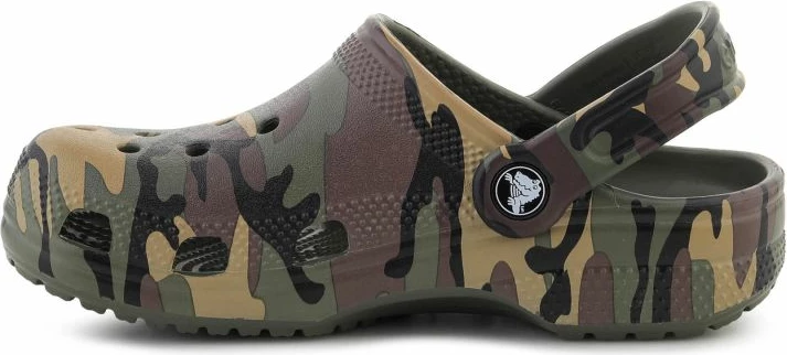 Kroksa për fëmijë Crocs Classic Camouflage Clog K, army green/multi