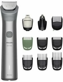 Trymer Philips All-in-One 5000 MG5921/15, 10-në-1, 0.5–16 mm, gri, set 10 aksesorë