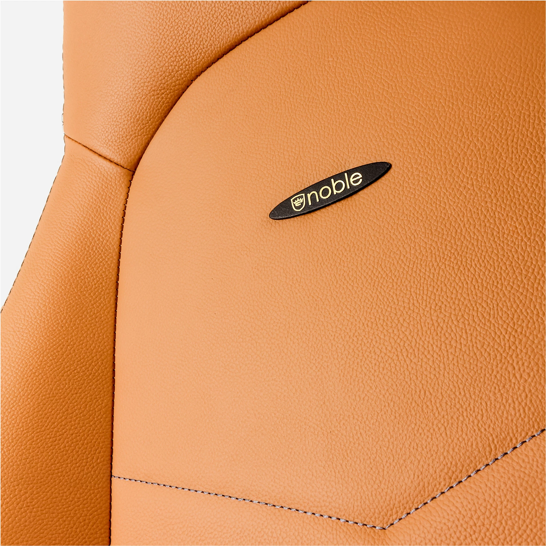 Karrige gaming Noblechairs ICON, lëkurë e vërtetë, cognac/zi