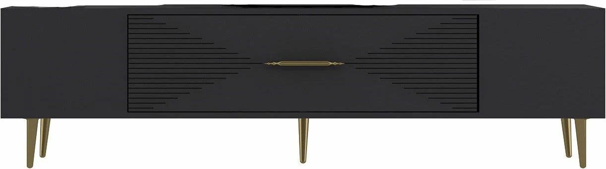 Komodë TV, Skye Decor, anthracite dhe ari, Dekol1