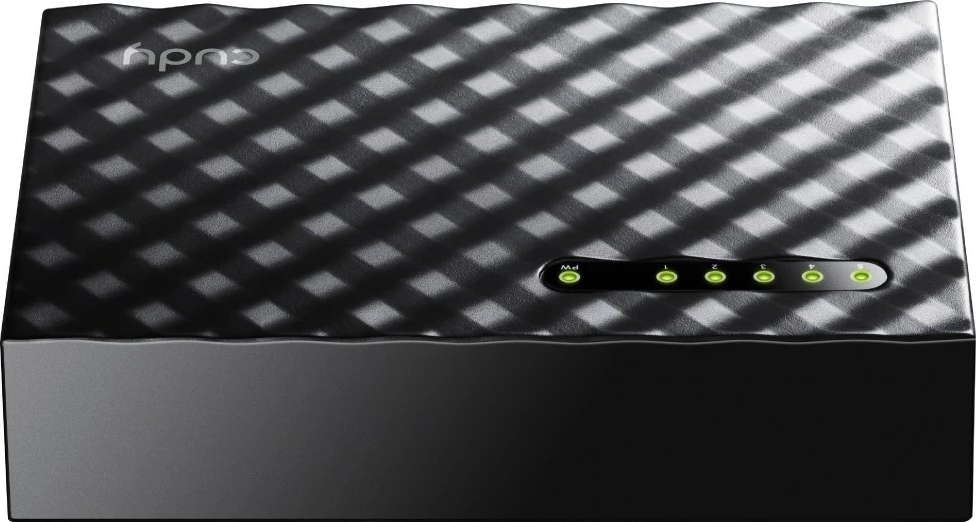 Switch Cudy GS105D 5 porte Gigabit desktop, i pamenaxhueshëm, i zi