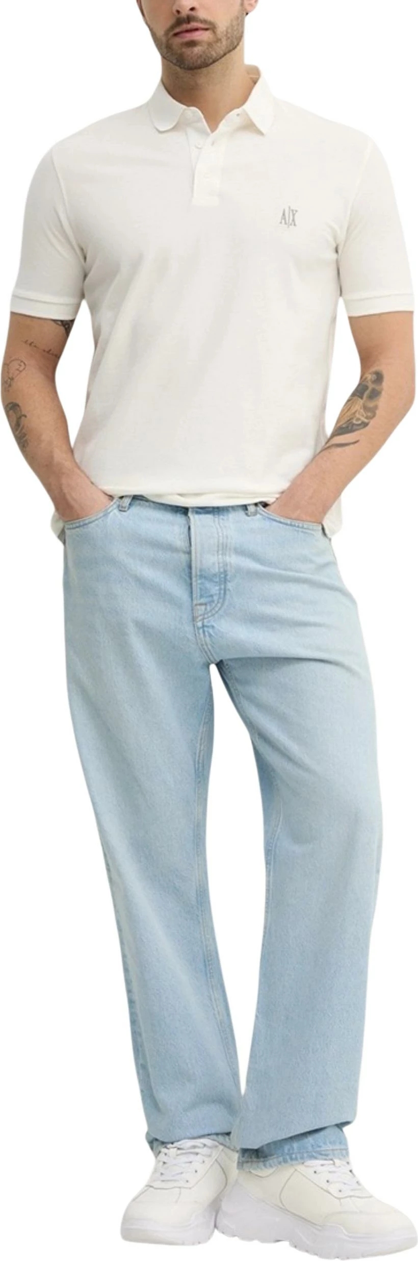 Maicë polo për meshkuj Armani Exchange XM000367 AF13022, e bardhë [Madhësia: XS]