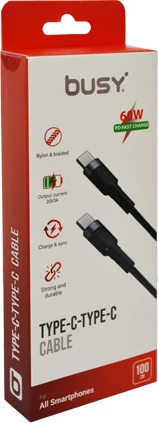 Kabllo Busy Type C to Type C 1 m 60W