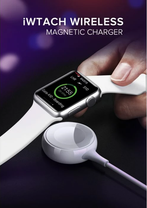 Karikues magnetik wireless për Apple Watch UGREEN 60969, USB-A + USB-C, 5V/1A, e bardhë