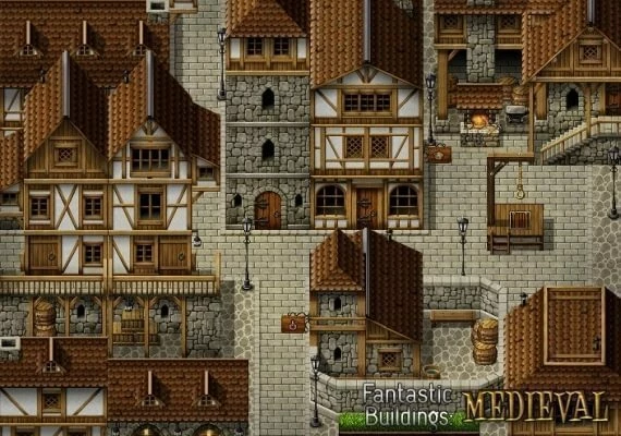 RPG Maker MV: Fantastic Buildings - Medieval DLC EN/DE/FR/IT/PT/ES Global